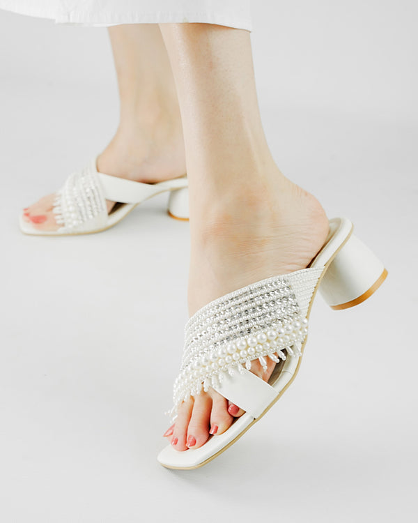 MOTIA Handwork Block Heels
